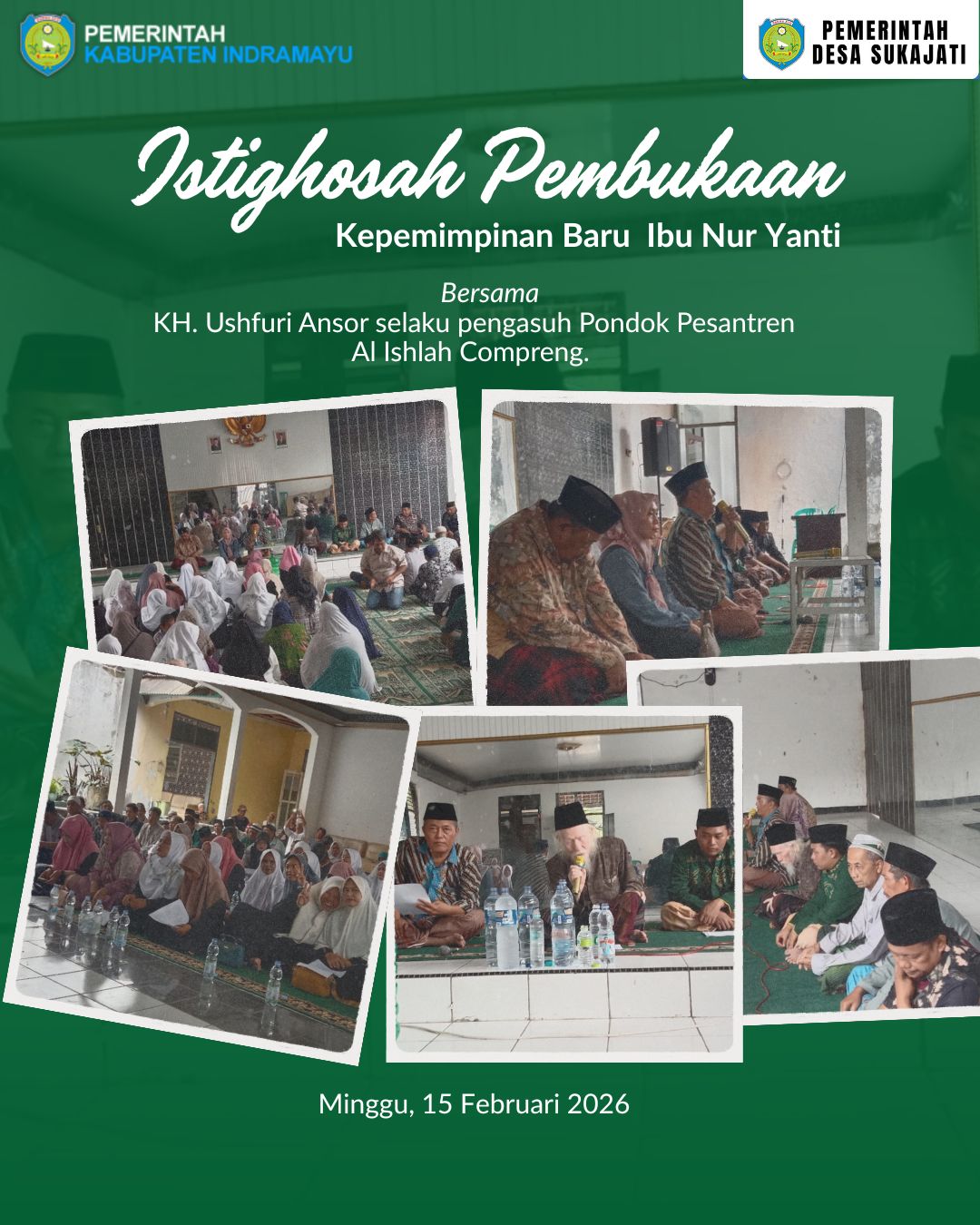 Istighosah Pembuka Kepemimpinan Baru di Desa Sukajati